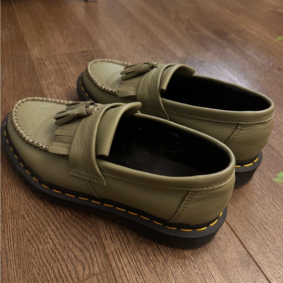 Dr. Martens Khaki Tassel Loafers - Picture 2 of 3